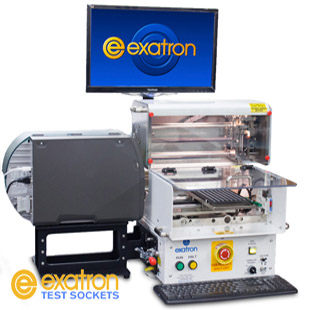 apply labels and ink dots with a pcik and place mini desktop handler from Exatron
